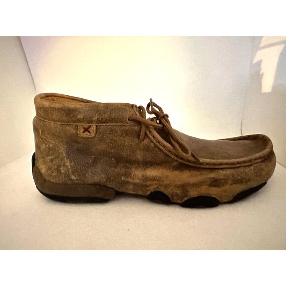 Twisted X Mens Brown Moccasin Shoes MDM0003 Leather Upper Size 8 - Picture 7 of 10